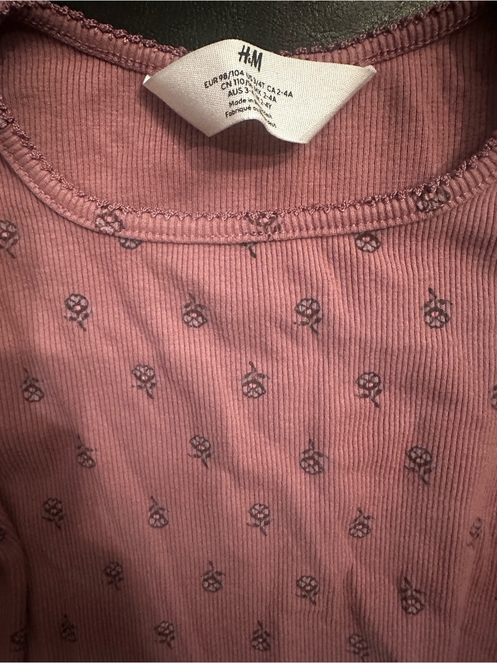 H&M Ribbed Floral Set - Picture 4 of 4